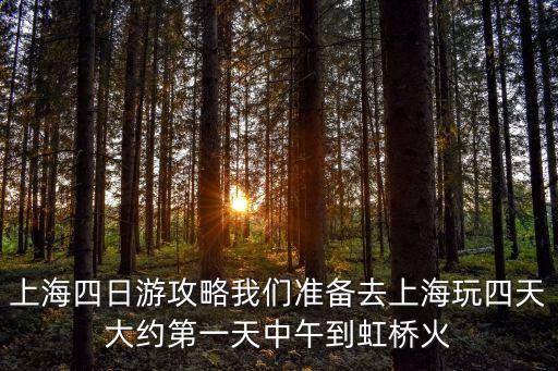 上海市區四日游攻略，上海四日游攻略我們準備去上海玩四天大約第一天中午到虹橋火