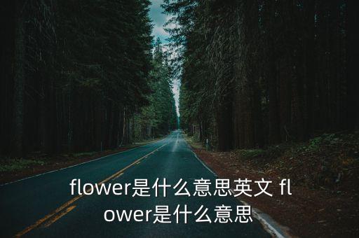 flower是什么意思,花卉市場(chǎng)上的花兒們