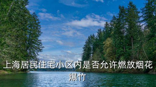 上海居民住宅小區(qū)內(nèi)是否允許燃放煙花爆竹