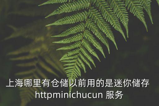 上海哪里有倉儲(chǔ)以前用的是迷你儲(chǔ)存 httpminichucun 服務(wù)