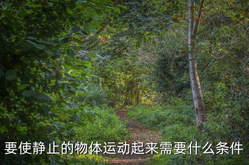 要使靜止的物體運動起來需要什么條件