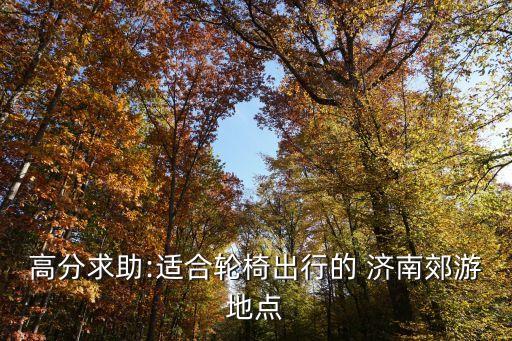 高分求助:適合輪椅出行的 濟南郊游地點