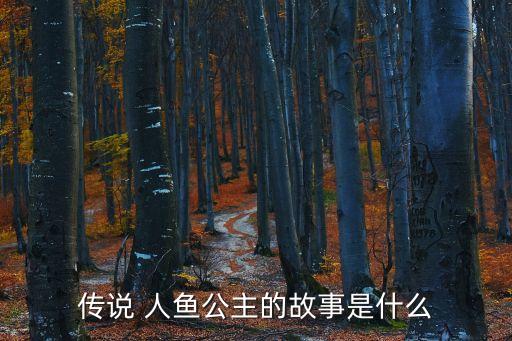 美人魚公主的故事，人魚公主的故事