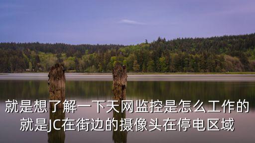 就是想了解一下天網監控是怎么工作的就是JC在街邊的攝像頭在停電區域