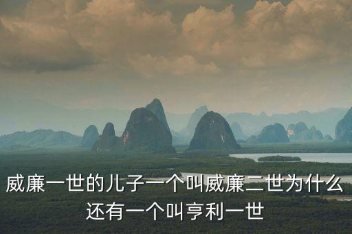 亨利一世，亨利一士簡介