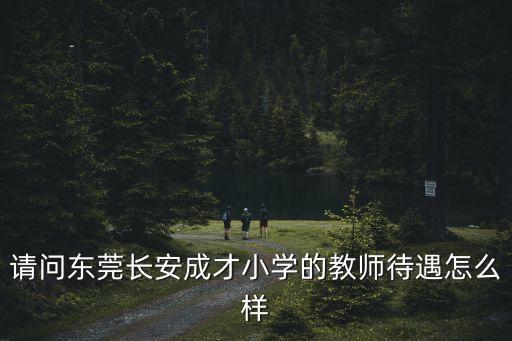 東莞市成才小學好嗎，東莞市長安成才小學教師待遇怎么樣