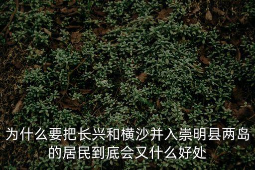 上海市崇明縣橫沙島土地規劃，橫沙島這十年有拆遷安置