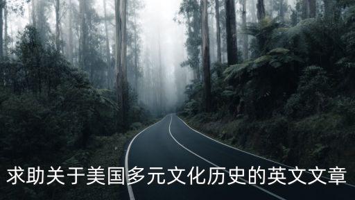 種族的英文，求助關于美國多元文化歷史的英文文章