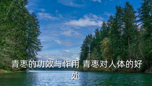  青棗的功效與作用 青棗對人體的好處