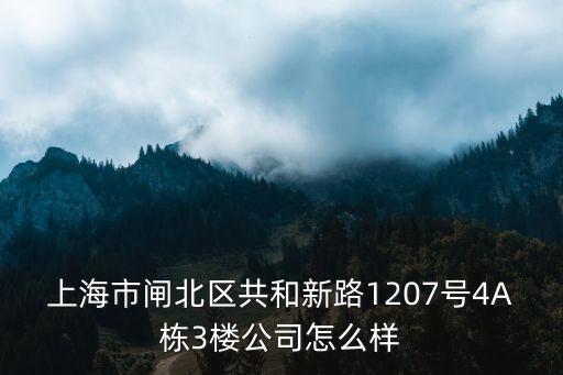 上海市玉城寶都，上海市閘北區(qū)共和新路1207號4A棟3樓公司怎么樣