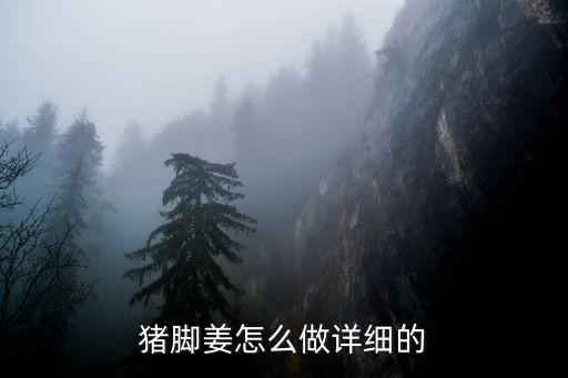 豬腳姜怎么做詳細(xì)的