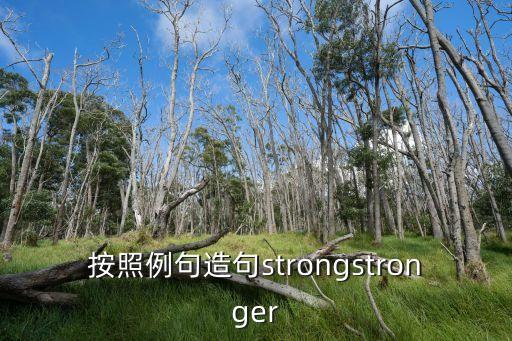 按照例句造句strongstronger