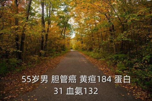 55歲男 膽管癌 黃疸184 蛋白31 血氨132
