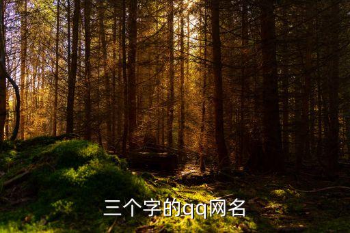 三個字的qq網名