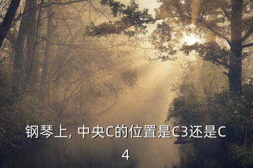 鋼琴上, 中央C的位置是C3還是C4