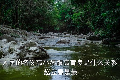 人民的名義高小琴跟高育良是什么關系 趙立春是最