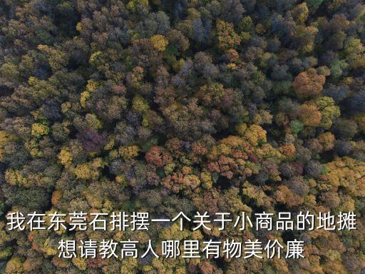 我在東莞石排擺一個關于小商品的地攤想請教高人哪里有物美價廉