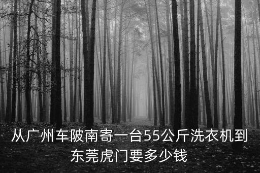 從廣州車(chē)陂南寄一臺(tái)55公斤洗衣機(jī)到東莞虎門(mén)要多少錢(qián)