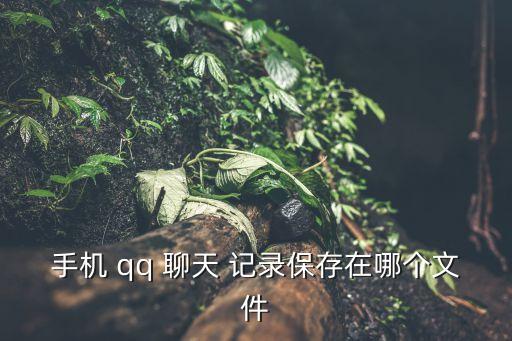 手機 qq 聊天 記錄保存在哪個文件