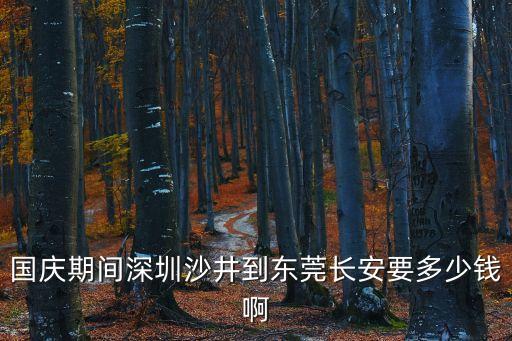 國慶期間深圳沙井到東莞長安要多少錢啊