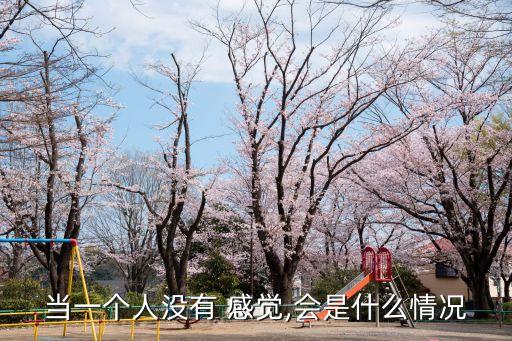 當(dāng)一個人沒有 感覺,會是什么情況
