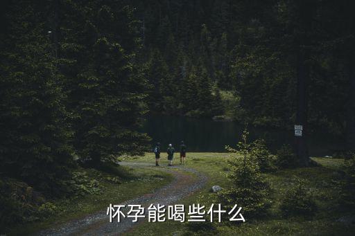懷孕能喝些什么