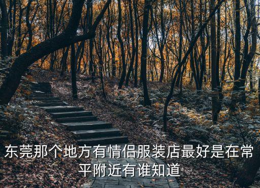 東莞那個地方有情侶服裝店最好是在常平附近有誰知道