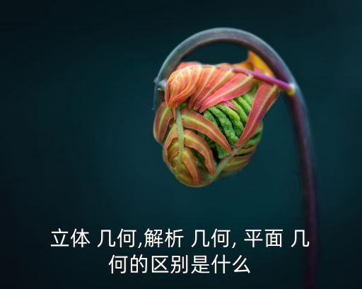 平面幾何,平面幾何是三維幾何和分析幾何基礎(chǔ)