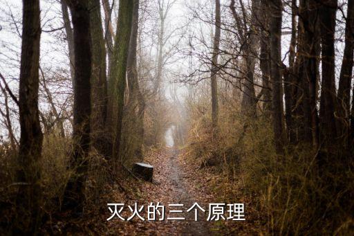 滅火的三個原理