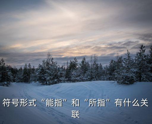 符號形式“能指”和“所指”有什么關聯(lián)