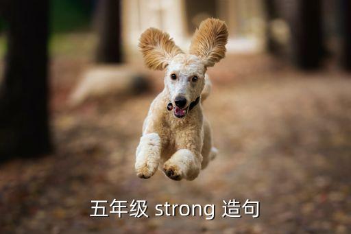 五年級 strong 造句