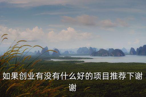 創(chuàng)業(yè)好項目推薦		，有什么創(chuàng)業(yè)的好項目嗎