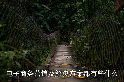 電商營銷策略，電子商務營銷及解決方案都有些什么