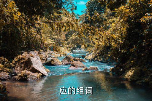 應的組詞