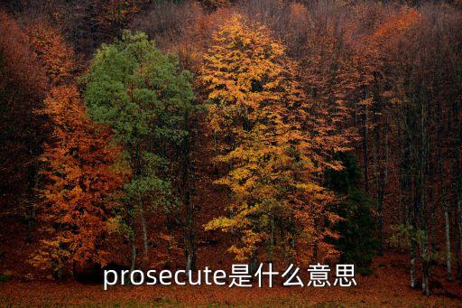 prosecute，prosecut和prosecute一個e為何意義差距大
