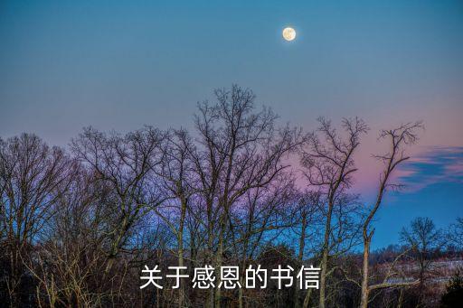 關于感恩的書信
