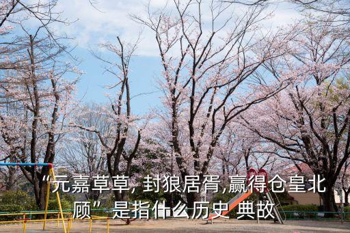 “元嘉草草, 封狼居胥,贏得倉(cāng)皇北顧”是指什么歷史 典故