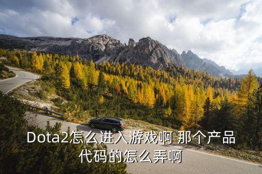 Dota2怎么進入游戲啊 那個產品代碼的怎么弄啊