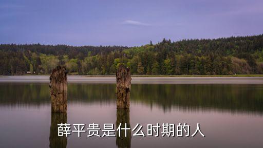 薛平貴是什么時期的人