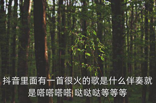 抖音里面有一首很火的歌是什么伴奏就是嗒嗒嗒嗒 噠噠噠等等等