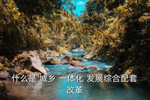 城鄉發展一體化,要實現城鄉政治管理系統的協調統一