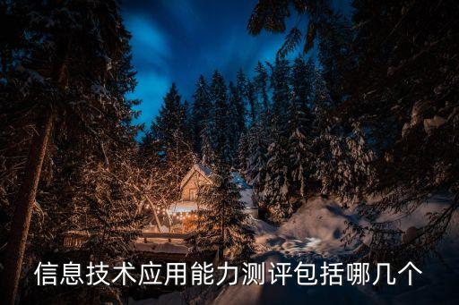 信息技術(shù)應(yīng)用能力測(cè)評(píng)包括哪幾個(gè)
