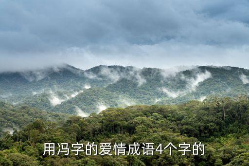 用馮字的愛情成語4個字的