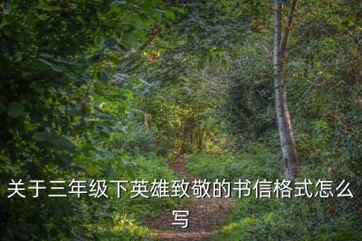 致敬信，關于三年級下英雄致敬的書信格式怎么寫