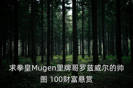 羅茲威爾，求拳皇Mugen里牌哥羅茲威爾的帥圖 100財富懸賞
