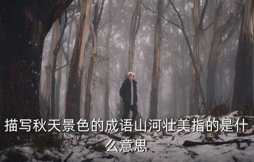 描寫秋天景色的成語山河壯美指的是什么意思