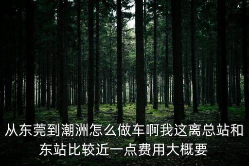 東莞到潮汕的火車站，請問東莞東火車站到潮州火車站多少錢
