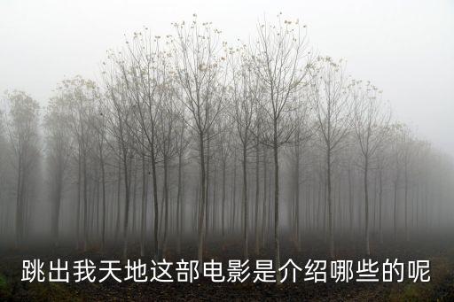 跳出我天地這部電影是介紹哪些的呢