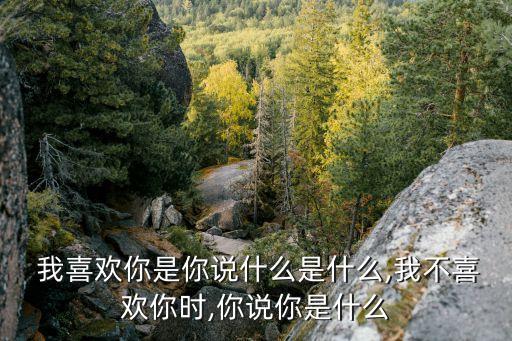 我喜,不知道你是否愿意聽到我說的每句話