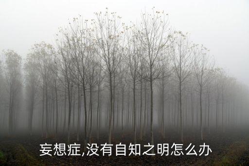  妄想癥,沒(méi)有自知之明怎么辦